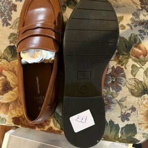 Time and Tru Men's Brown Slip-On Loafers